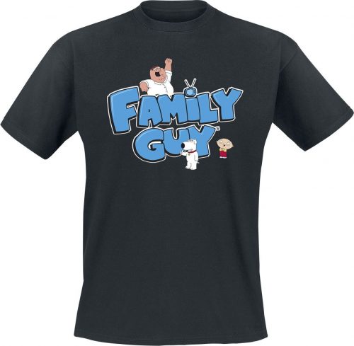 Family Guy Character Logo Tričko černá