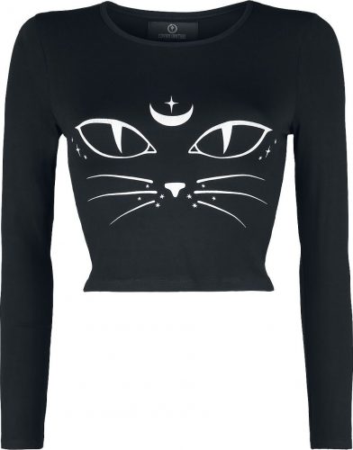Coven United Tričko Cat Dámské tričko s dlouhými rukávy černá
