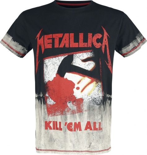 Metallica Tričko cerná/cervená/šedá