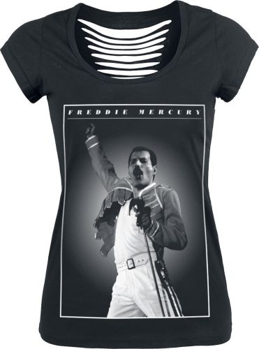 Queen Freddie - Stage Photo Dámské tričko černá