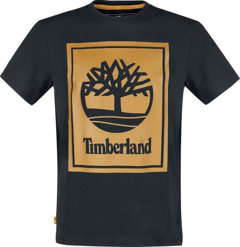 Timberland Tričko Stack Logo Tričko černá
