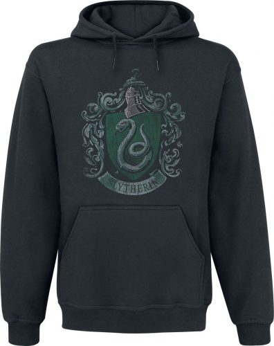 Harry Potter Slytherin Crest Mikina s kapucí černá