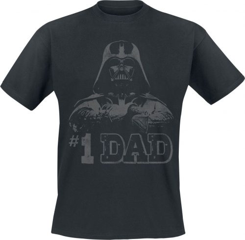 Star Wars #1 Dad! Tričko černá