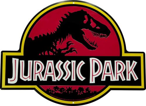Jurassic Park Jurassic Park Logo plechová cedule vícebarevný