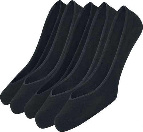 Urban Classics Balení 5 párů ponožek Invisible Ponožky černá
