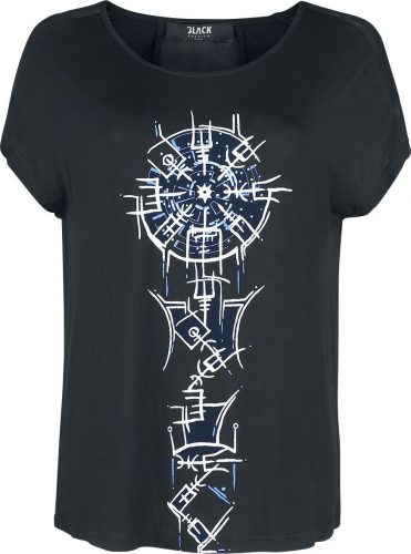 Black Premium by EMP T-Shirt mit Runenkompass Dámské tričko černá