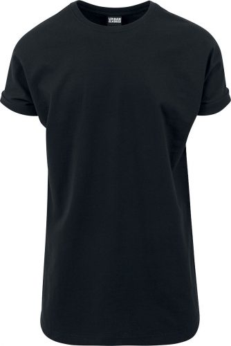 Urban Classics Dlouhé tričko se zahnutými manžety Tričko černá