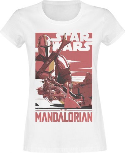 Star Wars The Mandalorian Dámské tričko bílá