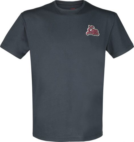 EMP Premium Collection T-Shirt mit EMP Stickerei Tričko tmavě modrá