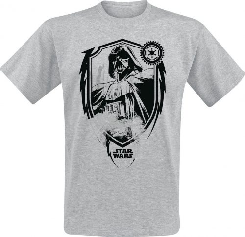 Star Wars Darth Vader Shield Tričko šedá