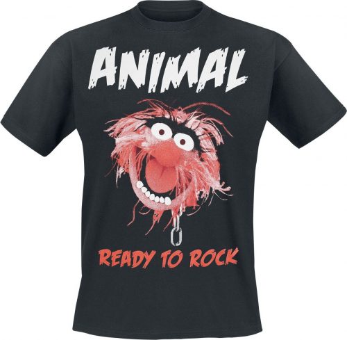 The Muppets Animal - Ready To Rock Tričko černá