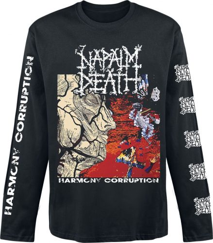 Napalm Death Harmony Corruption Tričko s dlouhým rukávem černá
