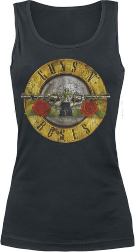 Guns N' Roses Distressed Bullet Dámský top černá