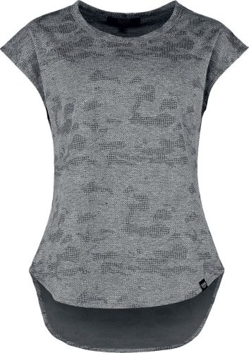 Black Premium by EMP T-Shirt mit Camouflage Print Dámské tričko sivá maskovací
