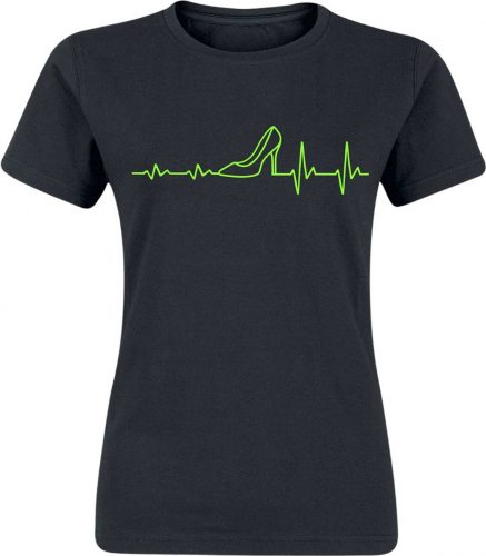 Sprüche EKG - Schuhe Dámské tričko černá