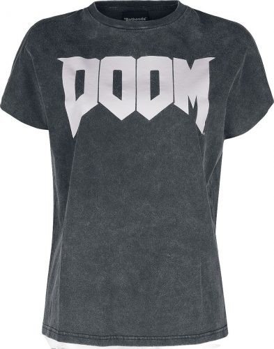 Doom Logo Dámské tričko tmavě modrá
