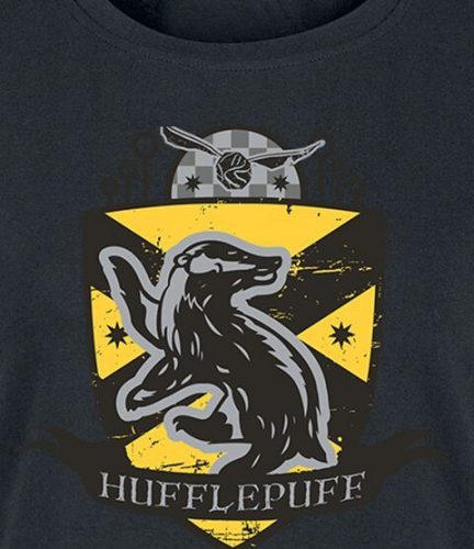 Harry Potter Huffelpuff Chest Badge Dámské tričko černá