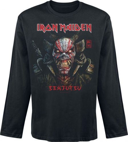 Iron Maiden Senjutsu Back Cover Tričko s dlouhým rukávem černá