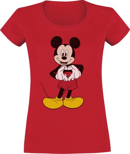 Mickey & Minnie Mouse Love Dámské tričko červená