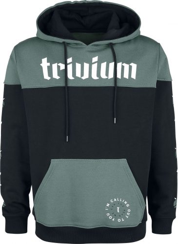 Trivium EMP Signature Collection Mikina s kapucí cerná/zelená