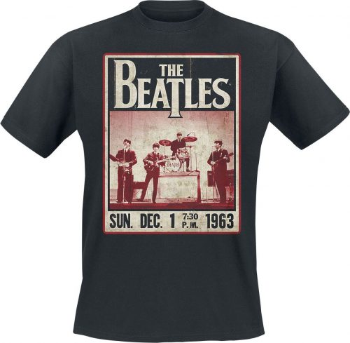 The Beatles Vintage 1963 Poster Tričko černá
