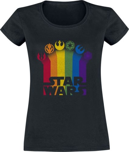 Star Wars Rainbow Icons Dámské tričko černá