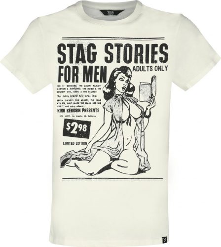 King Kerosin Classic T-Shirt Stag Stories Tričko bílá