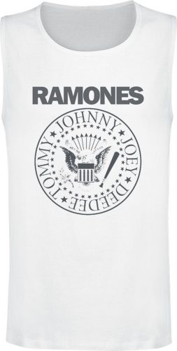 Ramones Crest Tank top bílá
