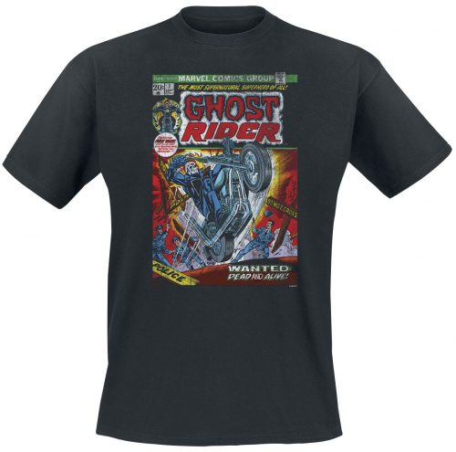 Ghost Rider Comic Cover Tričko černá