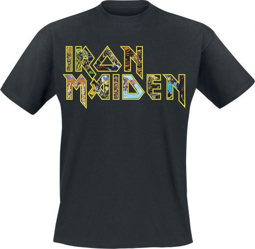Iron Maiden Eddies Logo Tričko černá
