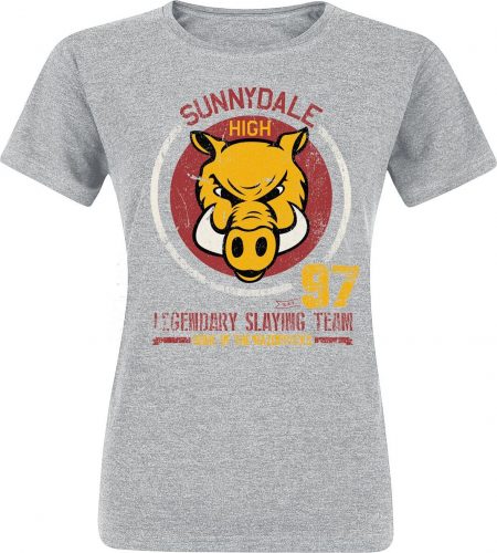 Buffy - Přemožitelka Upírů Sunnydale High Dámské tričko šedý vres