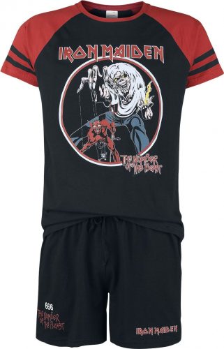 Iron Maiden Number Of The Beast pyžama cerná/cervená