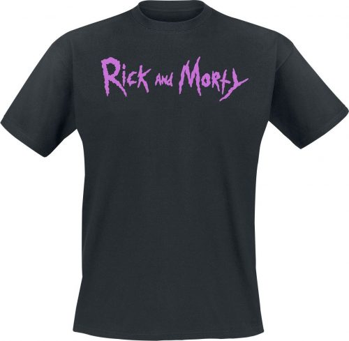 Rick And Morty Split Face Tričko černá
