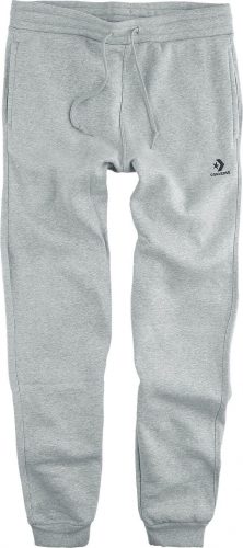 Converse Flisové teplákové kalhoty Embroidered Star Chevron Tepláky šedá