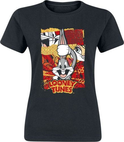 Looney Tunes Bugs Rabbit Comic New Year Dámské tričko černá