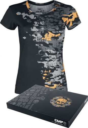 EMP Special Collection Sportovní tričko s kamufláž potiskem Dámské tričko černá