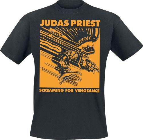 Judas Priest Colour Squared Gold Tričko černá
