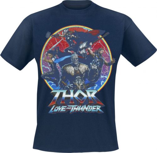 Thor Love And Thunder - Poster Tričko modrá