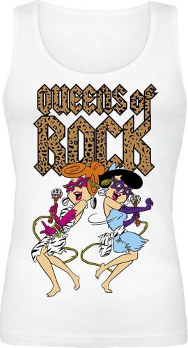 The Flintstones Queens Of Rock Dámský top bílá