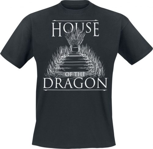 Game Of Thrones House Of The Dragon - To The Throne Tričko černá