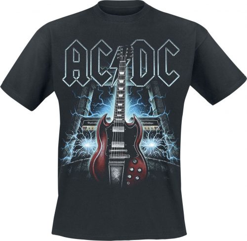 AC/DC High Voltage Guitar Tričko černá
