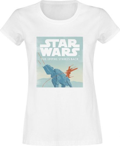 Star Wars The Empire Strikes Back Dámské tričko bílá