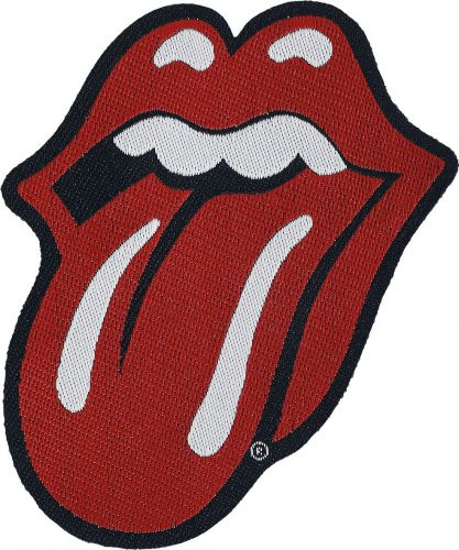 The Rolling Stones Tongue Cut Out nášivka cervená/cerná/bílá