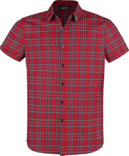 Jawbreaker Tartanová košela Košile červená