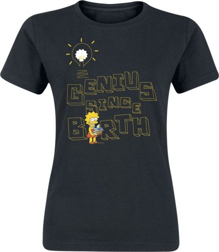 Die Simpsons Lisa - Genius Since Birth Dámské tričko černá