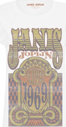 Janis Joplin Love 1969 Dámské tričko bílá