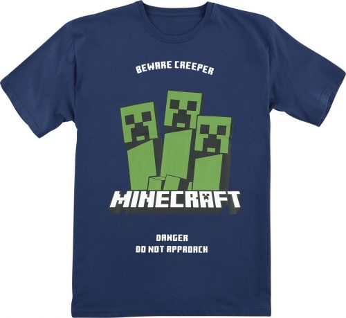 Minecraft Kids - Creeper detské tricko modrá