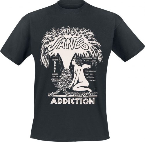 Janes Addiction Angel Fountain Tričko černá