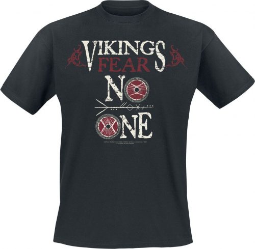 Vikings Valhalla - Fear No One! Tričko černá