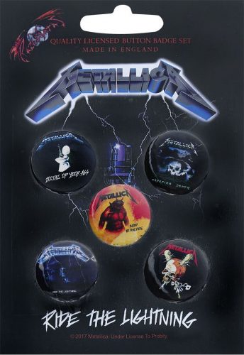Metallica Ride The Lightning Odznak vícebarevný